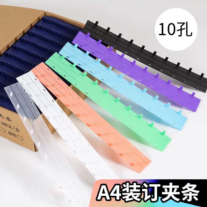 Binding Comb Plastic - 50 Peças de Tiras de Encadernação