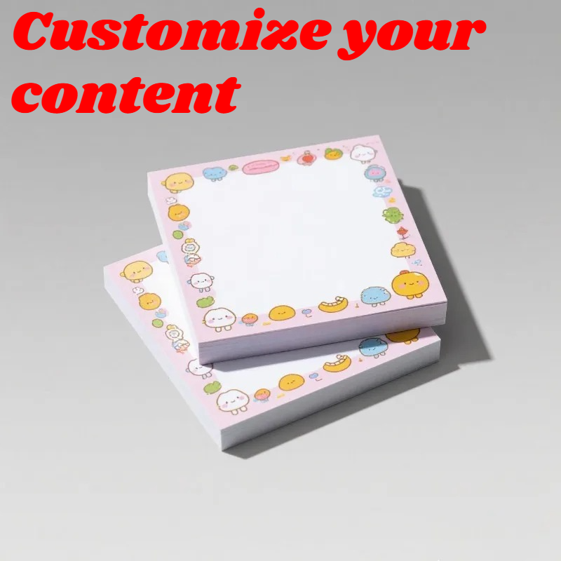 Memo Pad Sticky - 20pcs Notas Adesivas Personalizadas 7x7cm Blocos