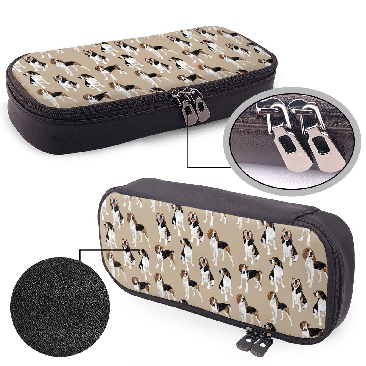 Tan Stationery & Office Supply - Estojo de couro marrom Treeing Walker