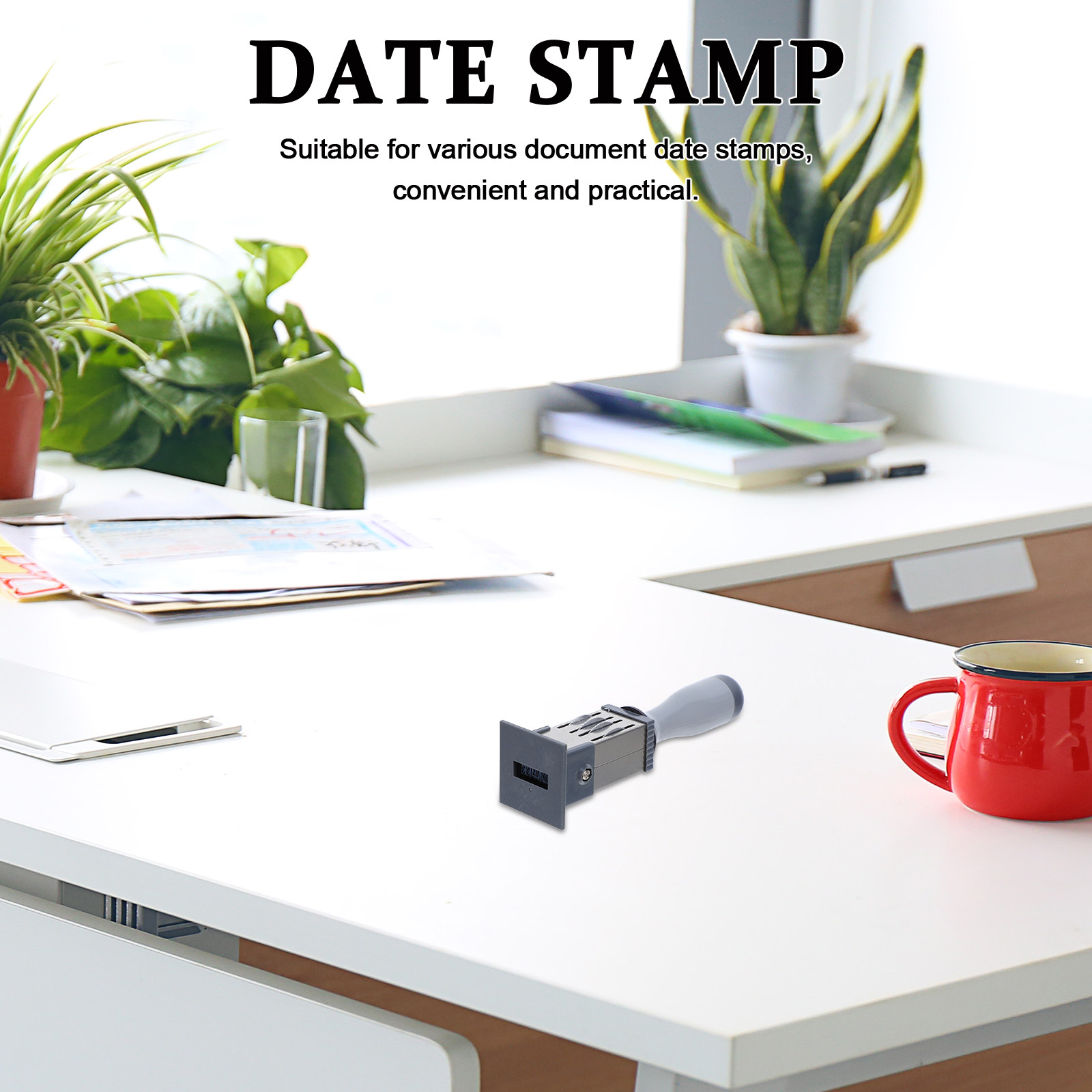 Self Inking Stamp - Carimbo de Data Autoentintado Personalizável Portátil
