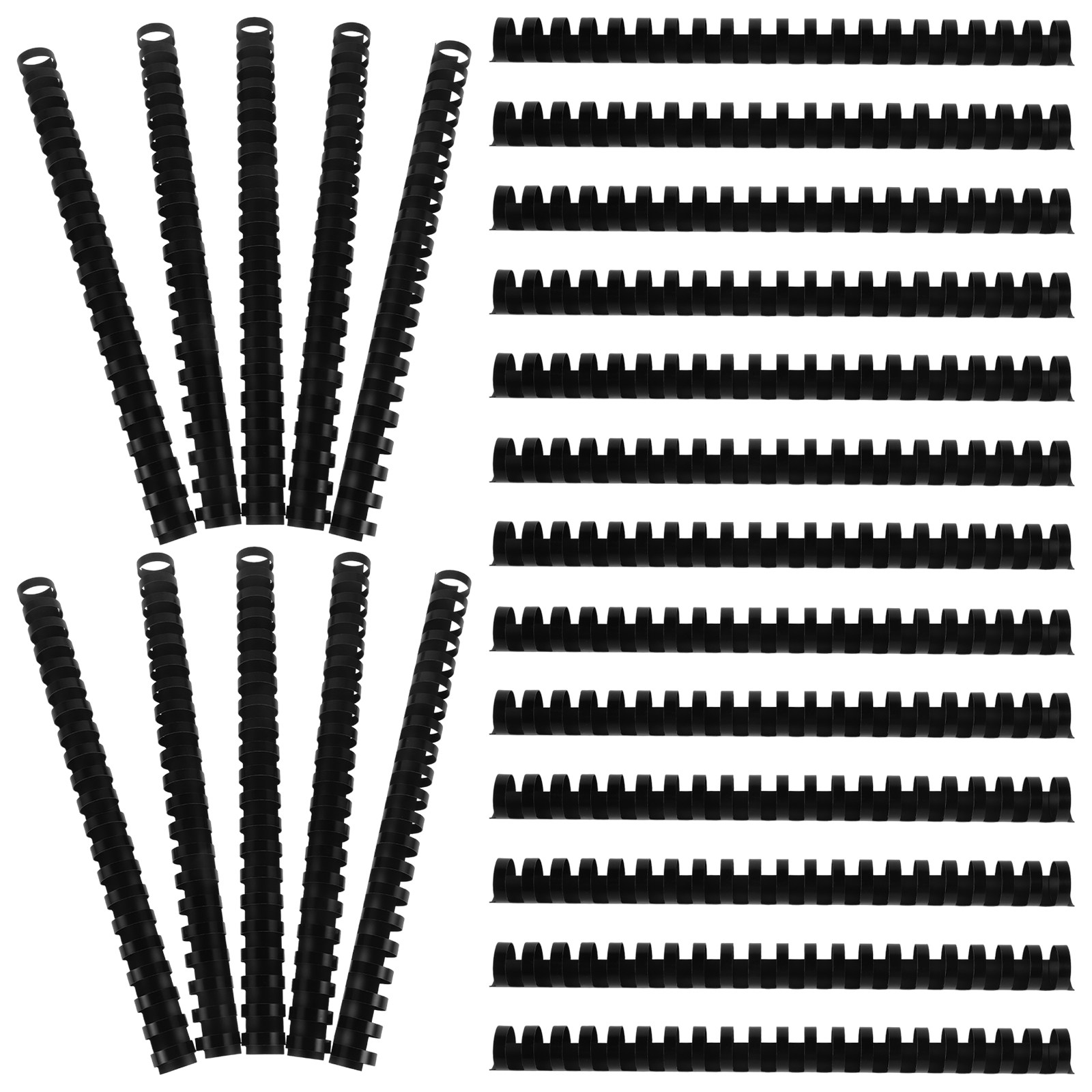Binding Comb Plastic - 50 Peças de Grampos de Encadernação