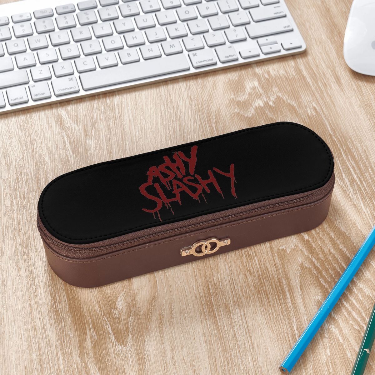 Office Supply Vs Stationery - Estojo de Couro Ash Vs The