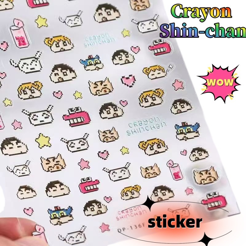 Memo Pad Sticky - Caderno Criativo Crayon Shin-chan com Adesivos