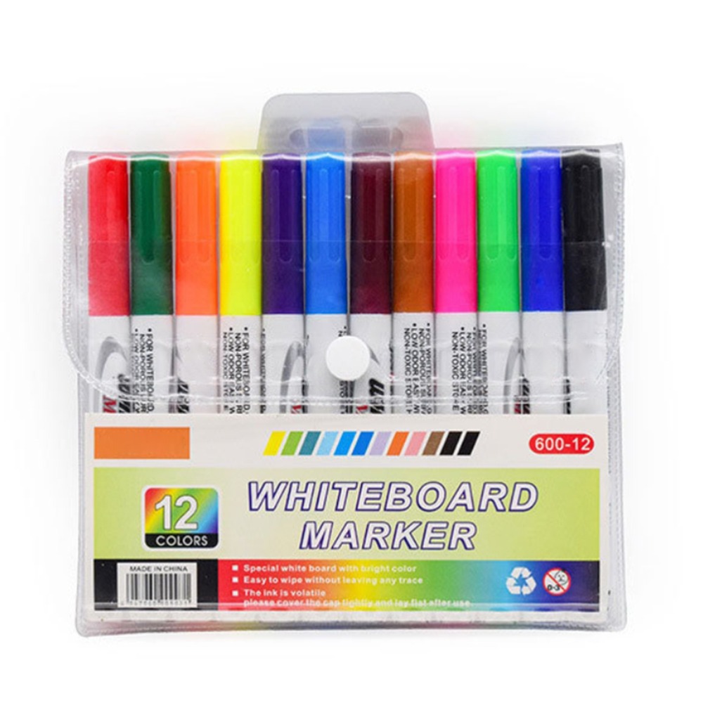 12 Canetas Marcadoras Flutuant - Whiteboard Marker Set avaliação e preço
