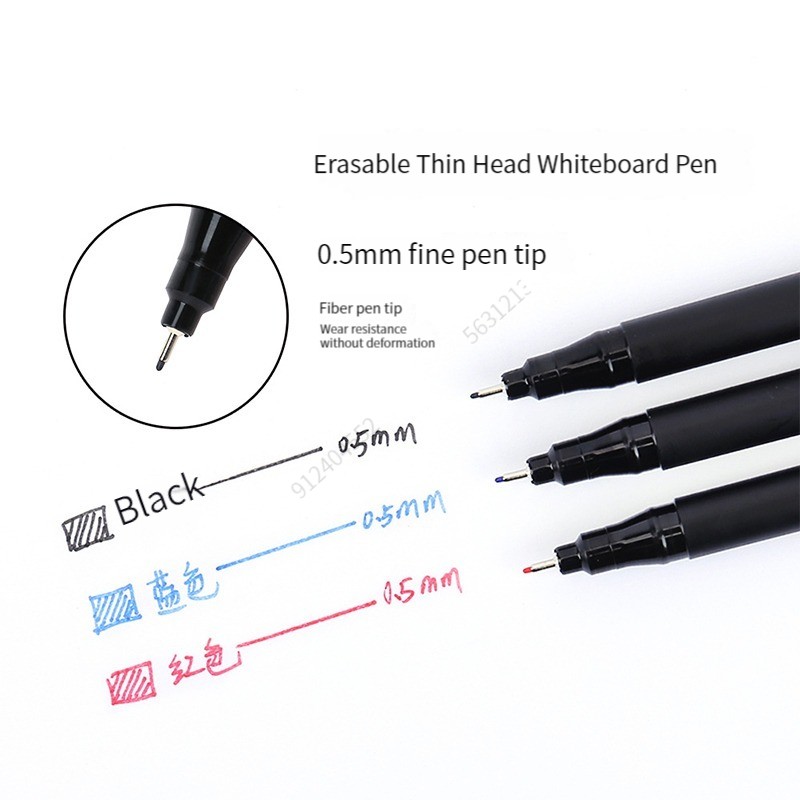 1/3 pçs 0.5mm seco apagar arte - Whiteboard Marker Set avaliação e preço