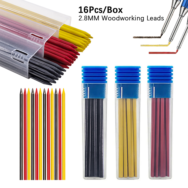 16 pçs/caixa 2.8mm 2b sólido c - Mechanical Pencil Lead avaliação e preço