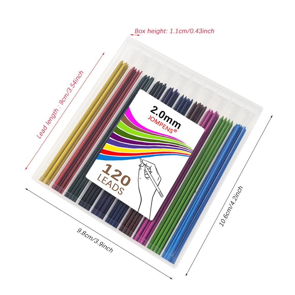 120 peças de Refil de Lápis de - Mechanical Pencil Lead avaliação e preço