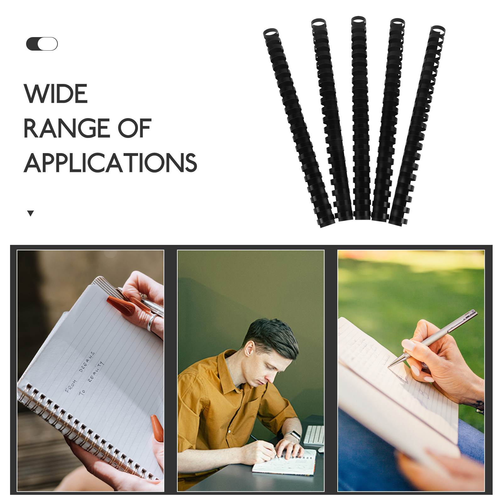 50 Peças de Grampos de Encader - Binding Comb Plastic avaliação e preço