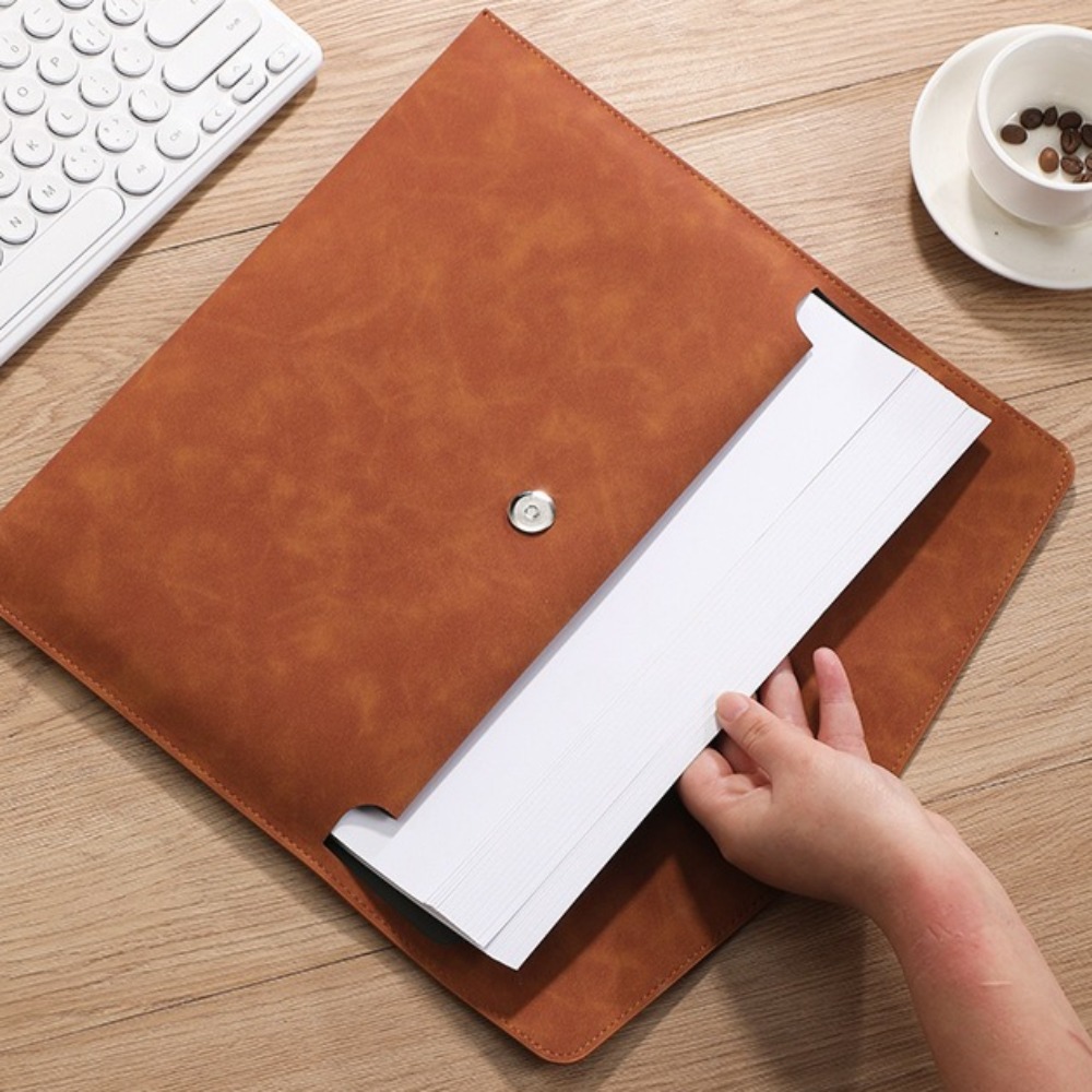 Bolsa de Arquivo em Couro PU,  - Office Stationery And Supply avaliação e preço
