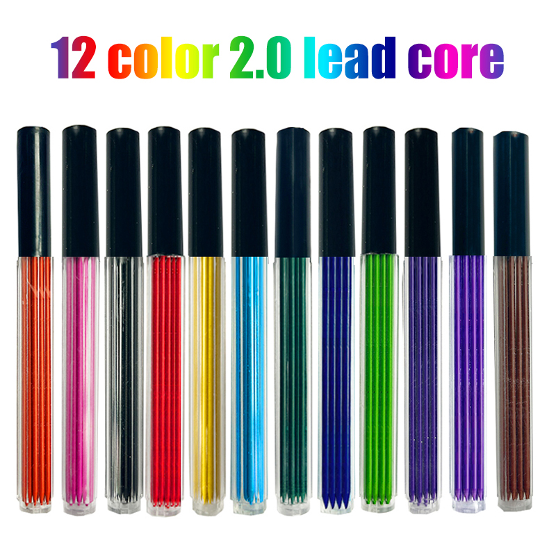 12 cores 2.0mm hb chumbo subst - Mechanical Pencil Lead avaliação e preço