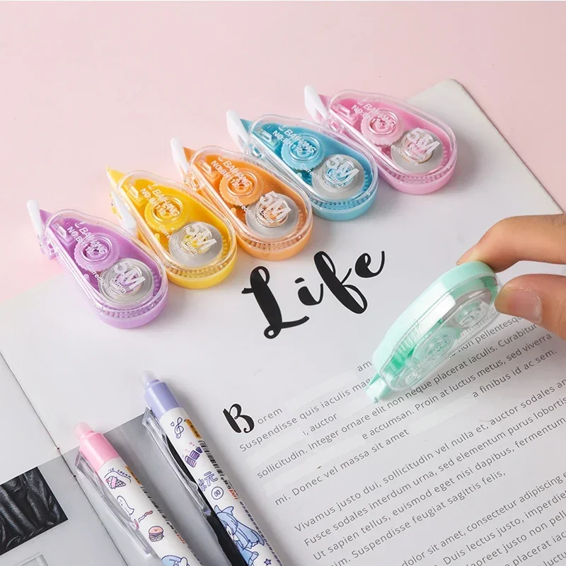 6 peças/set branco para fora f - Correction Tape Roller avaliação e preço
